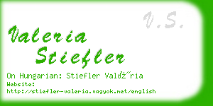 valeria stiefler business card